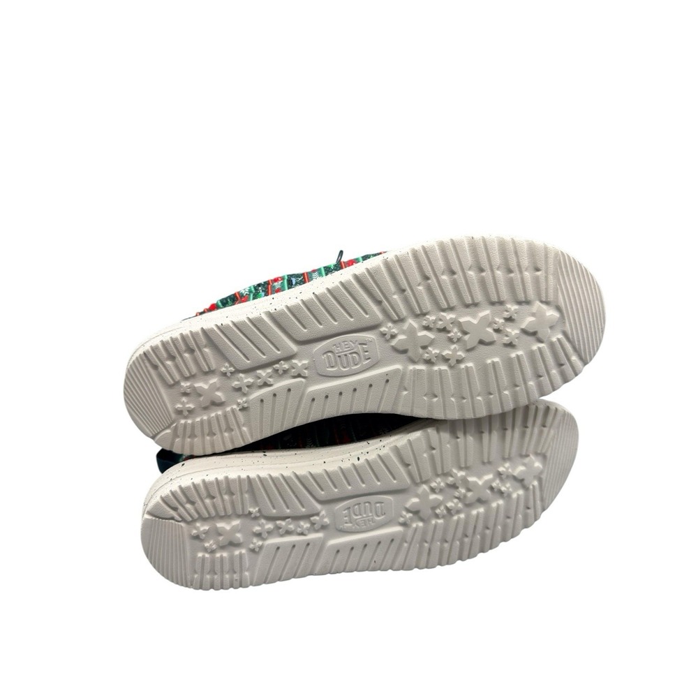 Hey Dude Wally Fishmas Sweater Pine Green Mens 10 Holiday‎ Outdoor Shoes NIB - Picture 8 of 9
